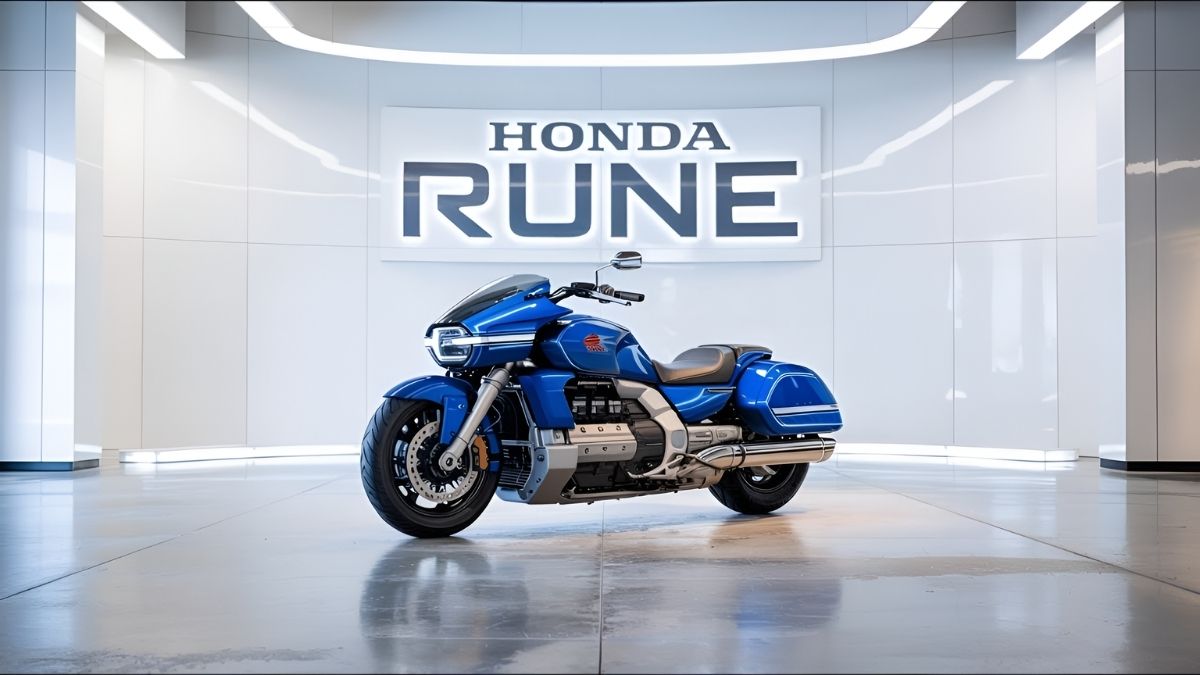 2026 Honda Rune Launched Futuristic Cruiser Motorcycle with Bold Design Advanced Tech and Powerful Performance