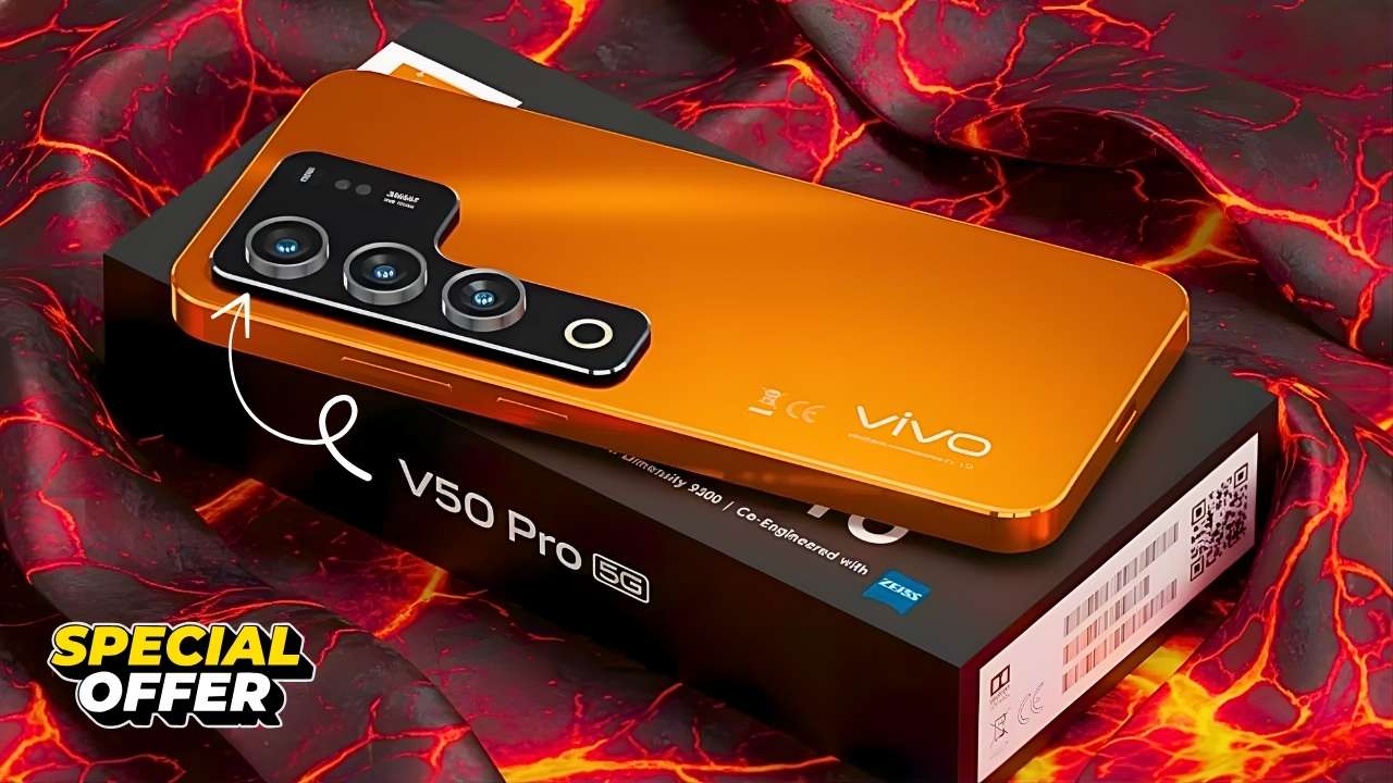 Vivo V50 Premium Pro 5G Launched 200MP Camera 7800mAh Battery & 12GB RAM at ₹14,990